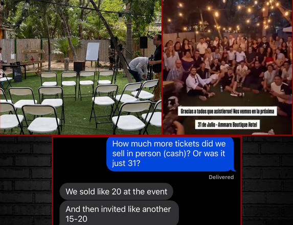 From Zero To Over 50 Attendees Sold over 50 tickets for a live business networking event based in Playa de Carman